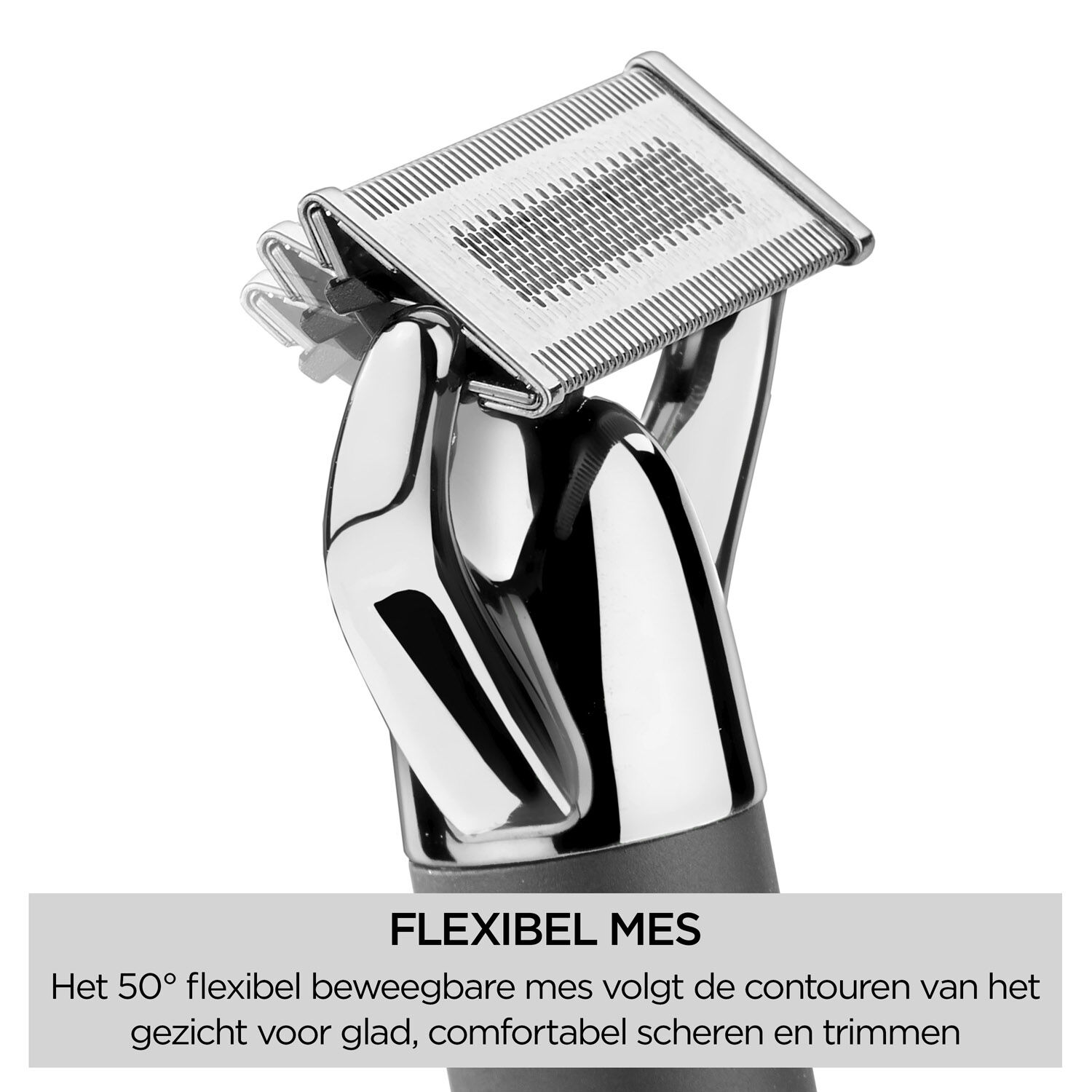 Nat &eacute;n droog - Spoel het mes af met warm water voor en na gebruik